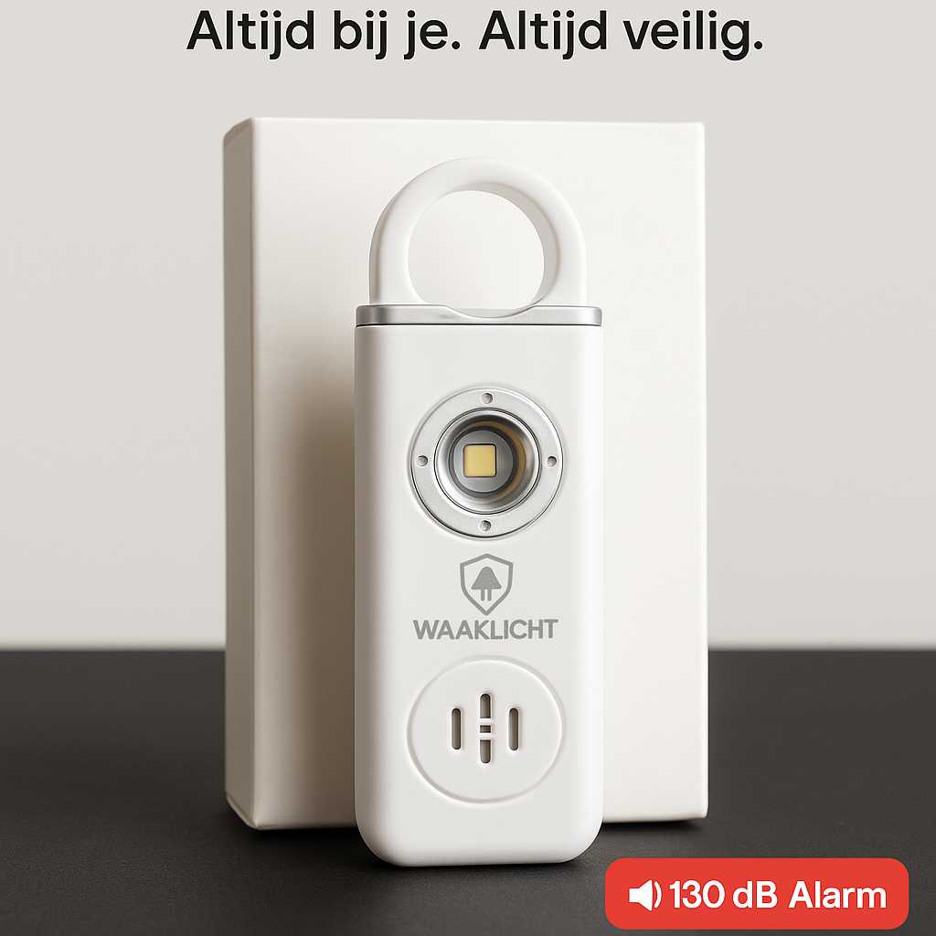 WAAKLICHT® Persoonlijk Alarm – 130 dB | Oplaadbaar | Met Zaklamp